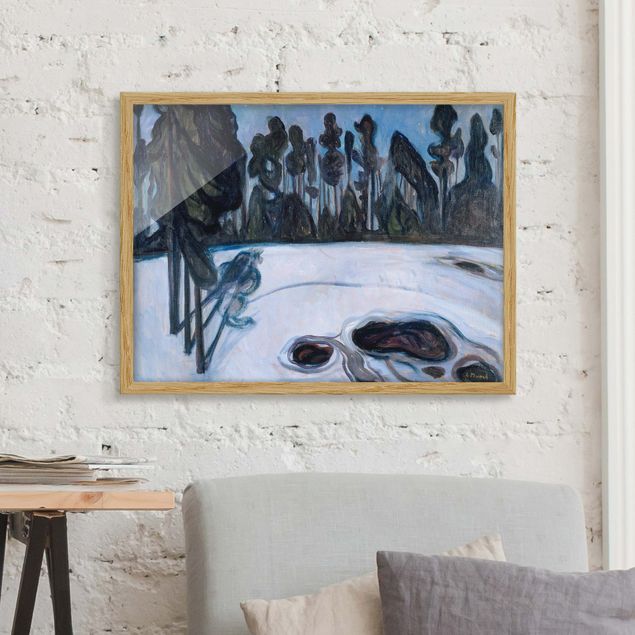 Framed poster - Edvard Munch - Starry Night