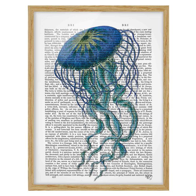 Framed poster - Animal Reading - Jellyfish