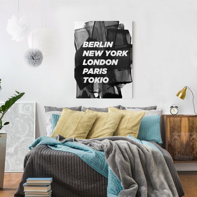Print on canvas - Berlin New York London