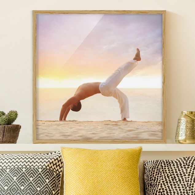 Framed poster - Yoga In The Morning