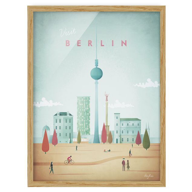 Framed poster - Travel Poster - Berlin