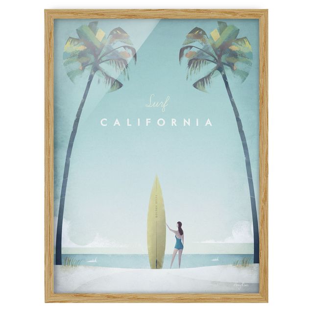 Framed poster - Travel Poster - California