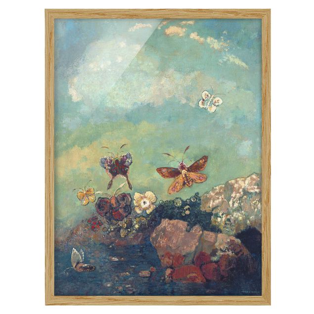 Framed poster - Odilon Redon - Butterflies