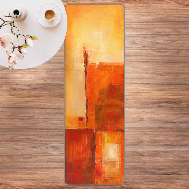orange floor mats Abstract Orange Brown