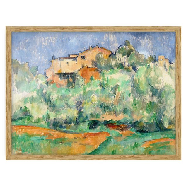 Framed poster - Paul Cézanne - House And Dovecote At Bellevue