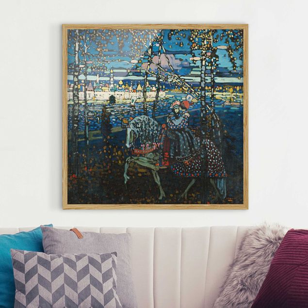 Framed poster - Wassily Kandinsky - Riding Paar