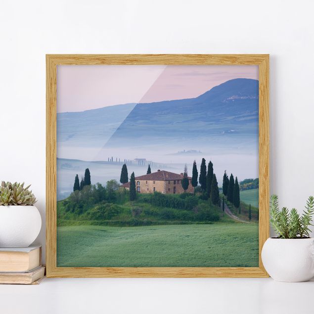 Framed poster - Sunrise In Tuscany