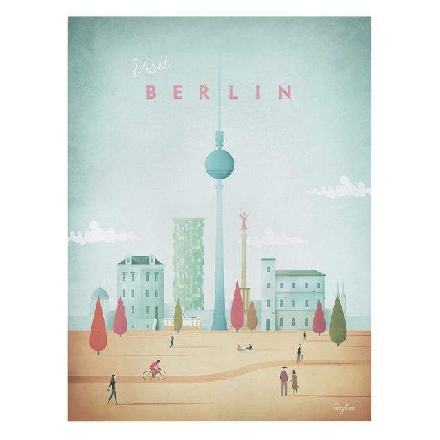 Print on canvas - Travel Poster - Berlin