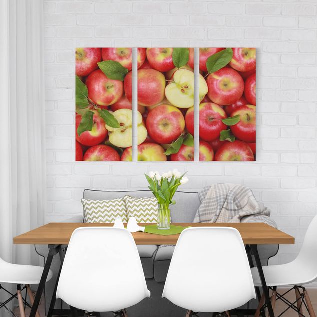 Print on canvas 3 parts - Juicy apples