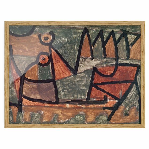 Framed poster - Paul Klee - Sinister Boat Trip