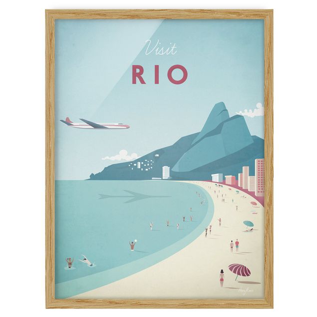 Framed poster - Travel Poster - Rio De Janeiro