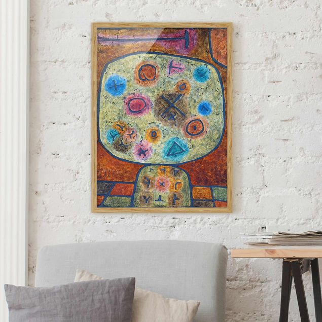 Framed poster - Paul Klee - Flowers in Stone
