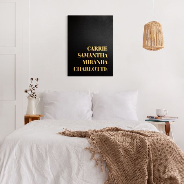 Canvas print gold - Favourite TV Show - Sex And The City Black
