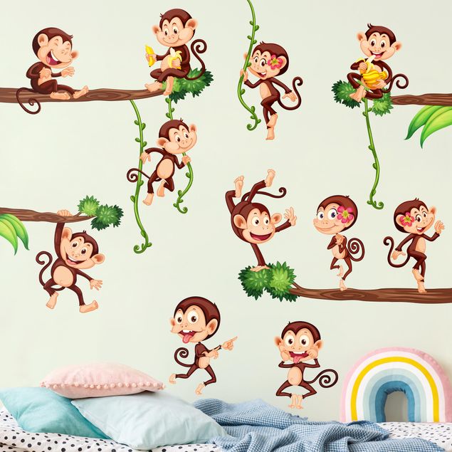 Wall stickers monkey Monkeys of the jungle