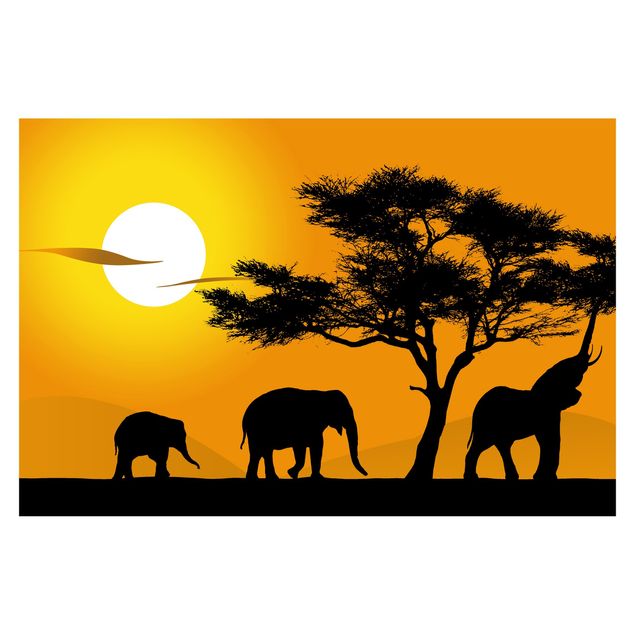 Wallpaper - African Elephant Walk
