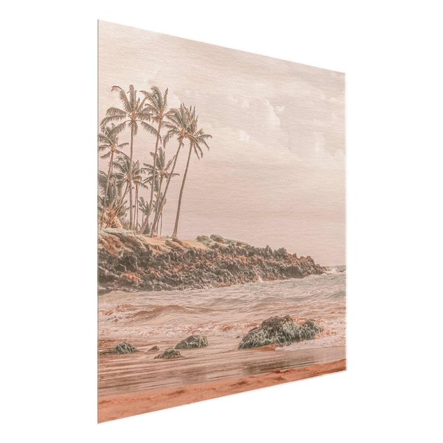 Glass print - Aloha Hawaii Beach