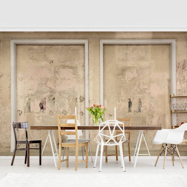 Wallpaper - Old Framed Concrete Wall In Theatre
