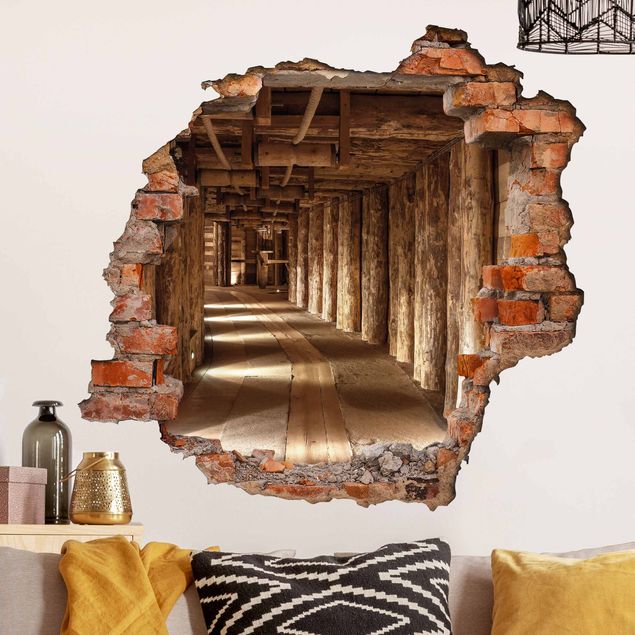 3d wall art stickers Old Gold Mine