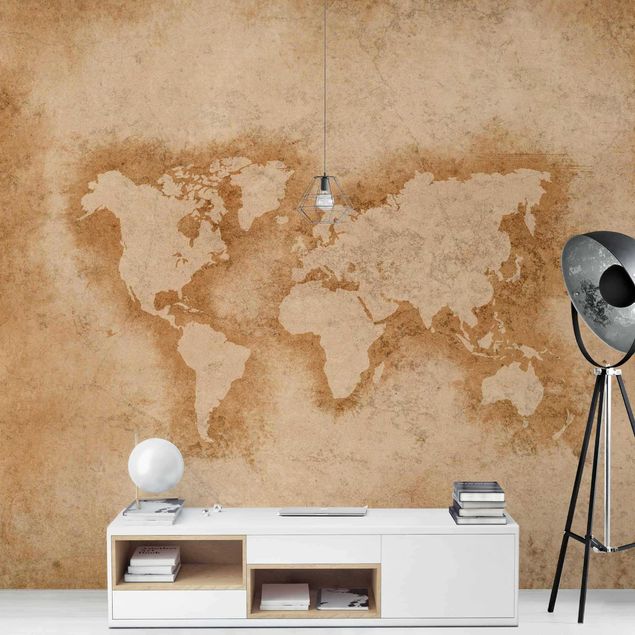 Wallpaper - Antique World Map