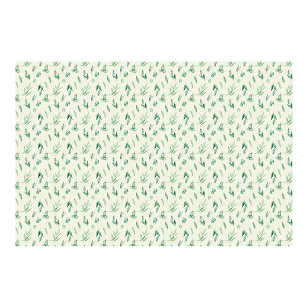 Wallpaper - Watercolour Eucalyptus Branches Pattern