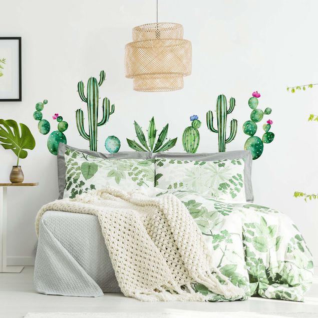 Wall sticker - Watercolor cactus set