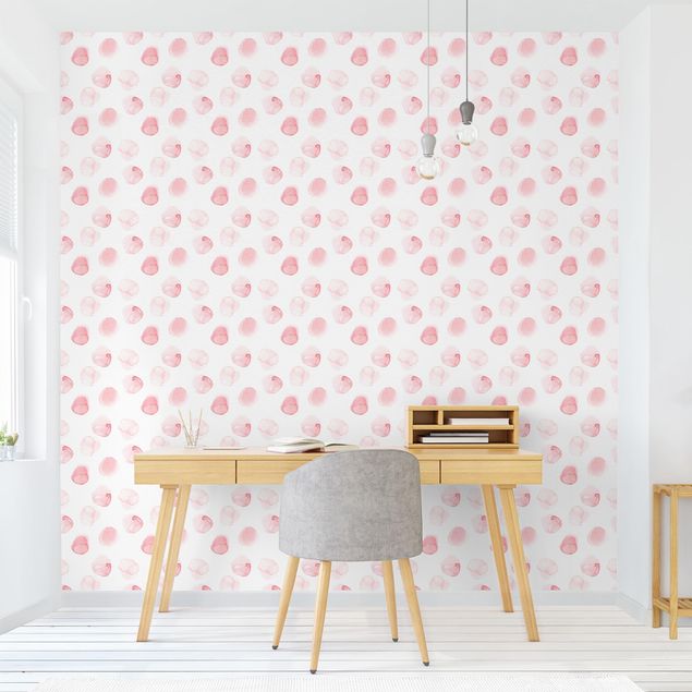 Wallpapers Watercolour Dots Rosa