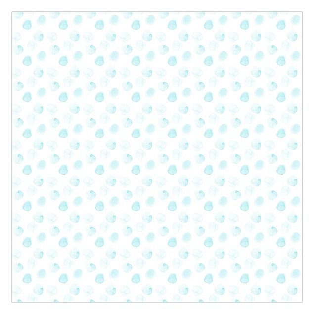 Wallpaper - Watercolour Dots Turquoise