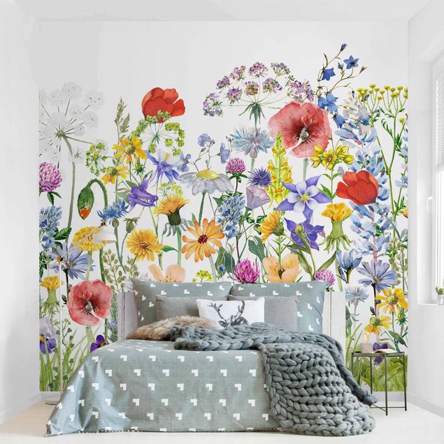 Wallpapers Watercolour Flower Meadow