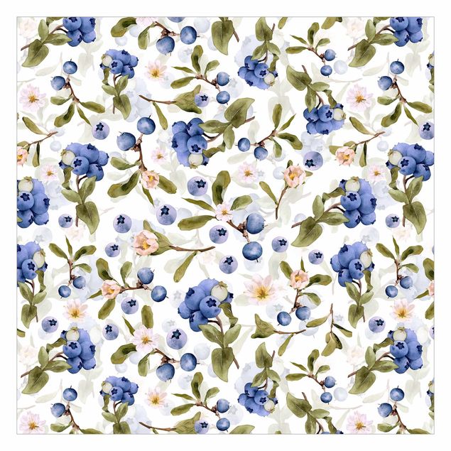 Wallpaper - Watercolour Blueberries