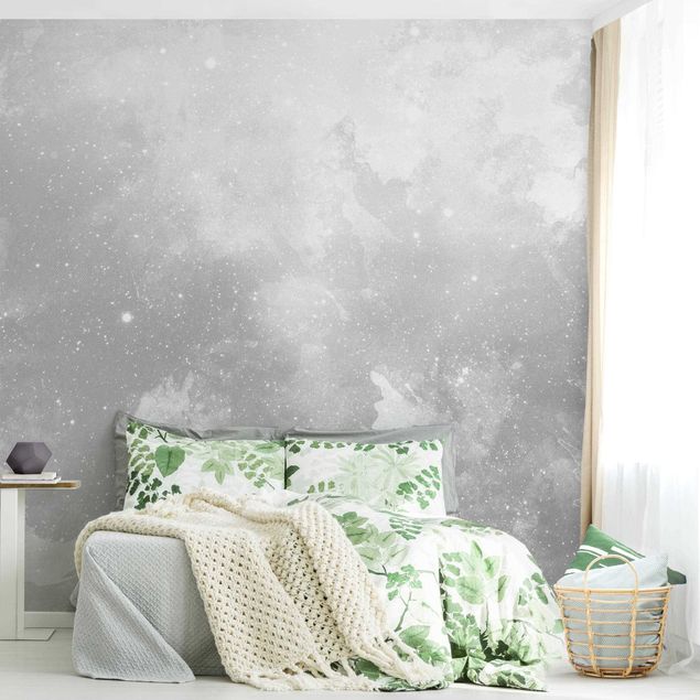 Walpaper - Watercolour Grey Galaxy