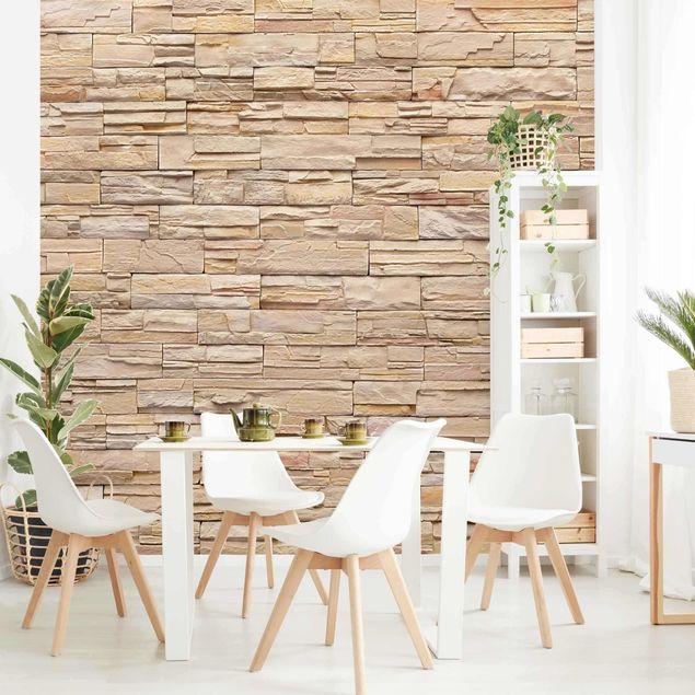Wallpapers Asian Stonewall - High Bright Stonewall Made Of Cosy Stones