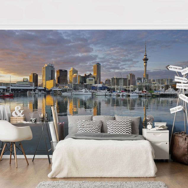 Wallpaper - Auckland Skyline Sunset