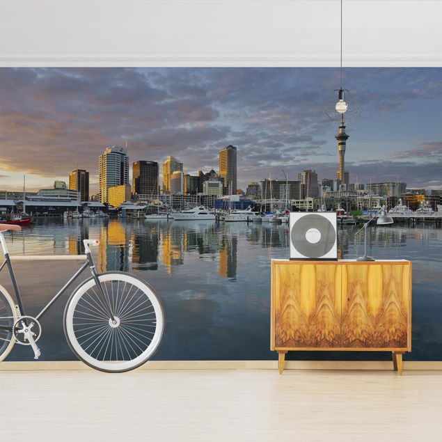 Wallpaper - Auckland Skyline Sunset