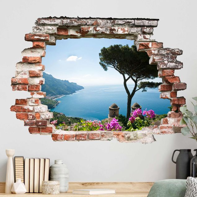 3d wall art stickers View from the garden to the sea