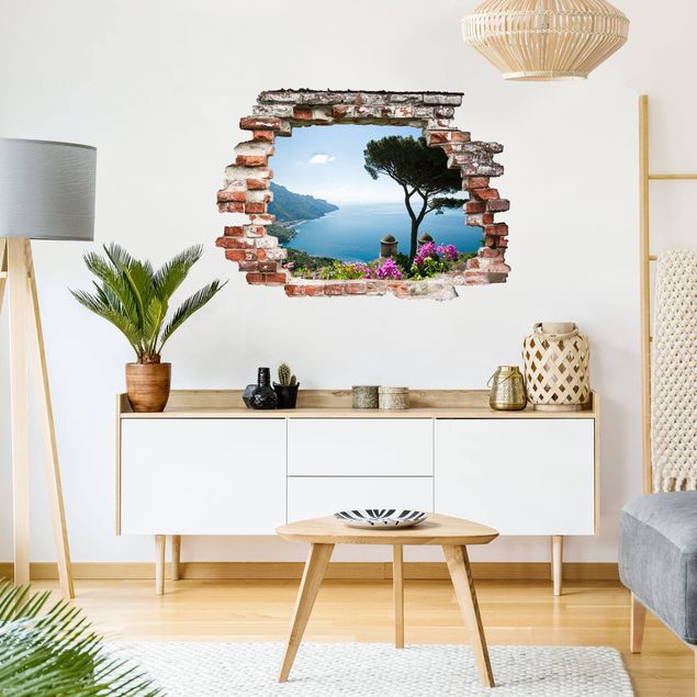 Wall sticker - View from the garden to the sea