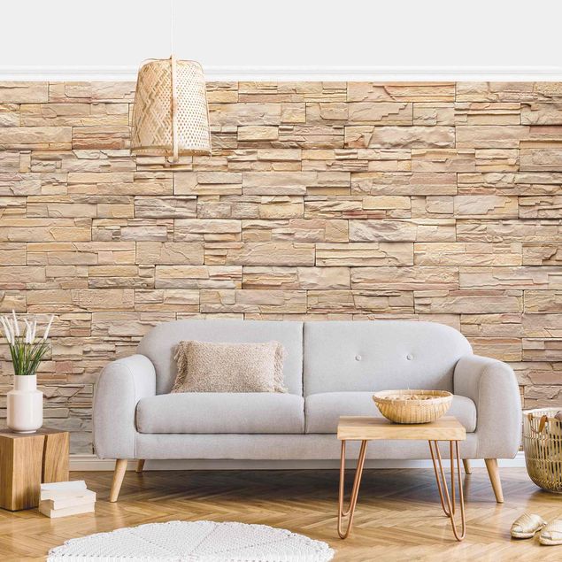 Wallpapers Asian Stonewall - High Bright Stonewall Made Of Cosy Stones
