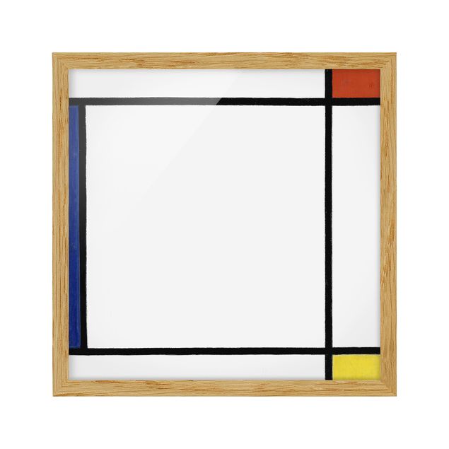 Framed poster - Piet Mondrian - Composition III with Red, Yellow and Blue