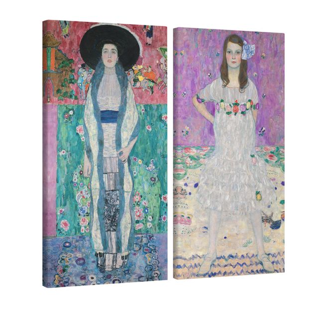 Print on canvas 2 parts - Gustav Klimt - Adele Bloch-Bauer and Mada Primavesi