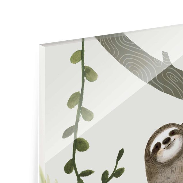 Glass print - Sloth Sayings - Hang