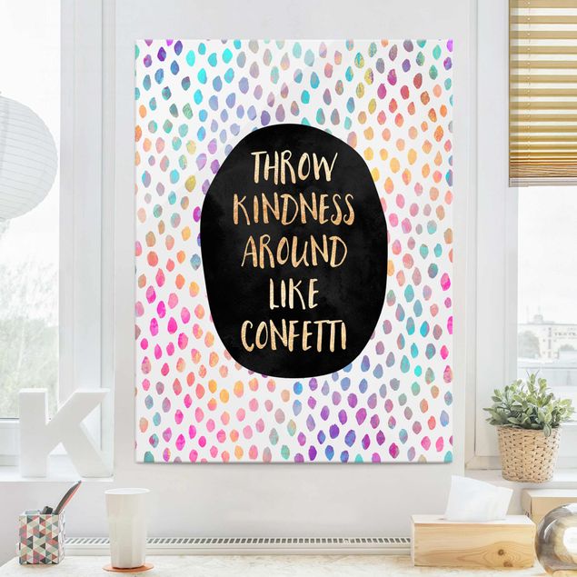 Glass print - Throw Kindness Around Like Confetti