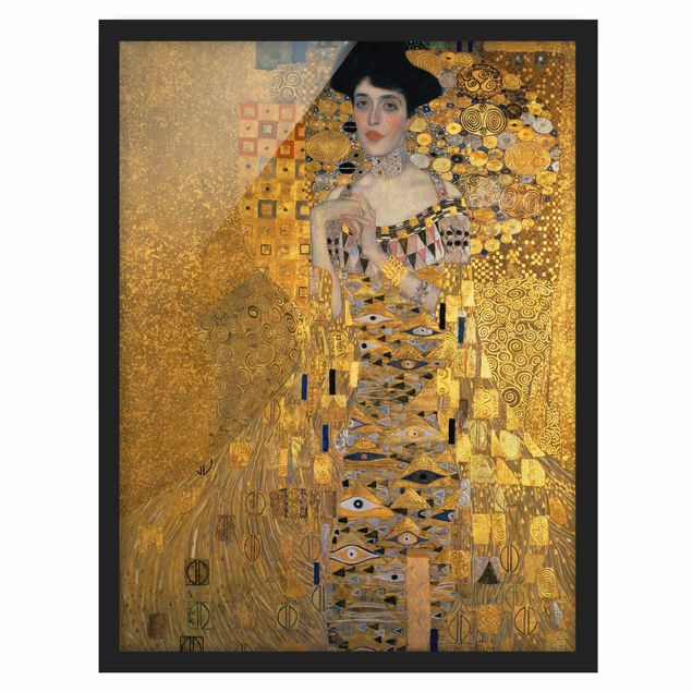 Framed poster - Gustav Klimt - Portrait Of Adele Bloch-Bauer I