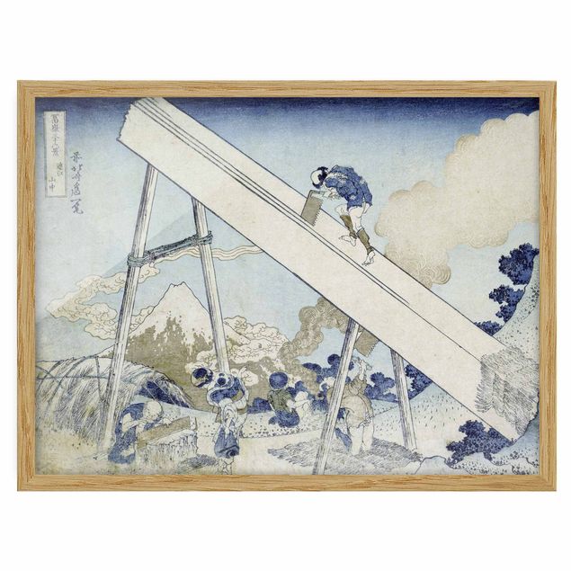 Framed poster - Katsushika Hokusai - In The Totomi Mountains