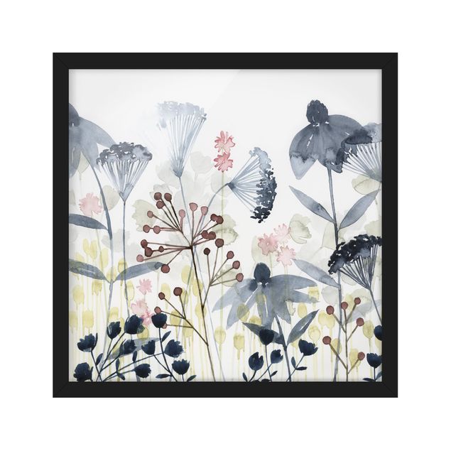 Framed poster - Wildflower Watercolour I