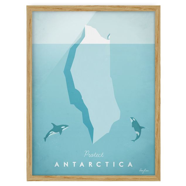 Framed poster - Travel Poster - Antarctica