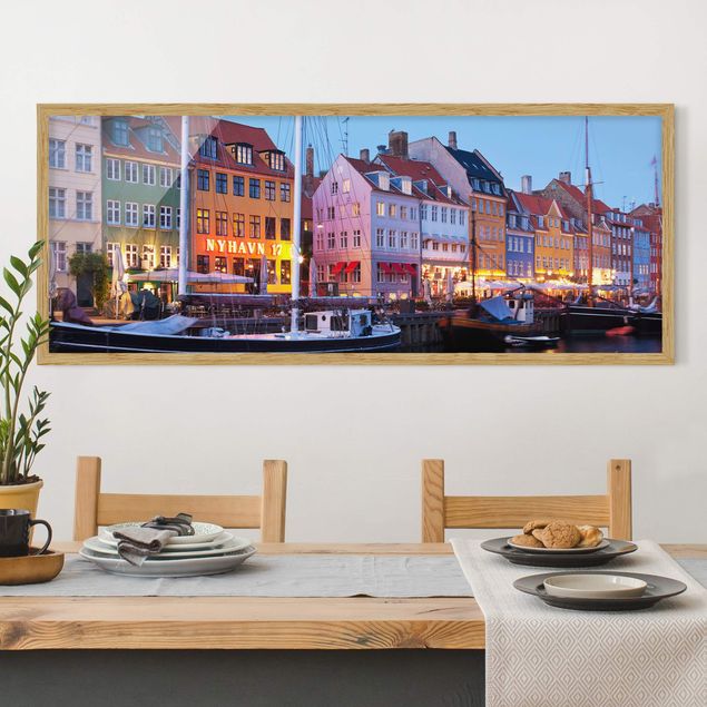 Framed poster - Copenhagen Harbor In The Evening