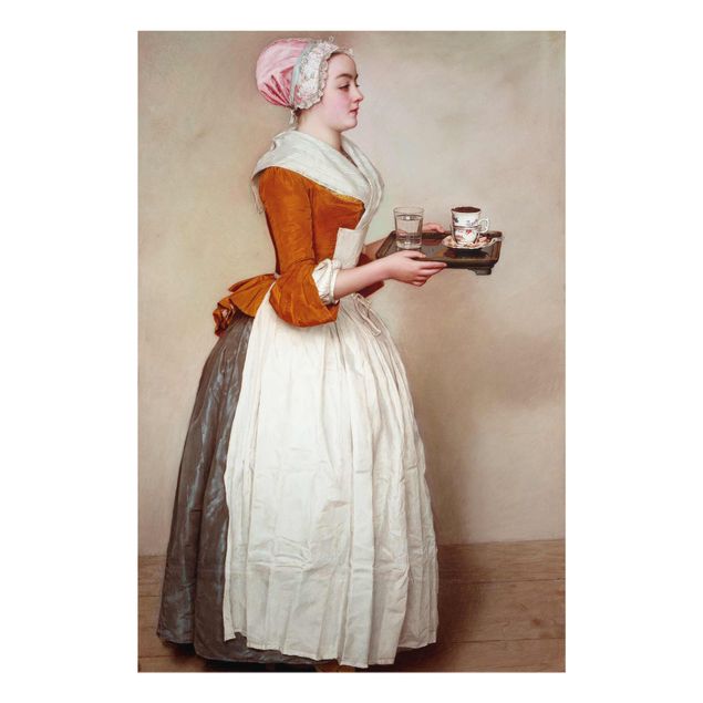 Glass print - Jean Etienne Liotard - The Chocolate Girl