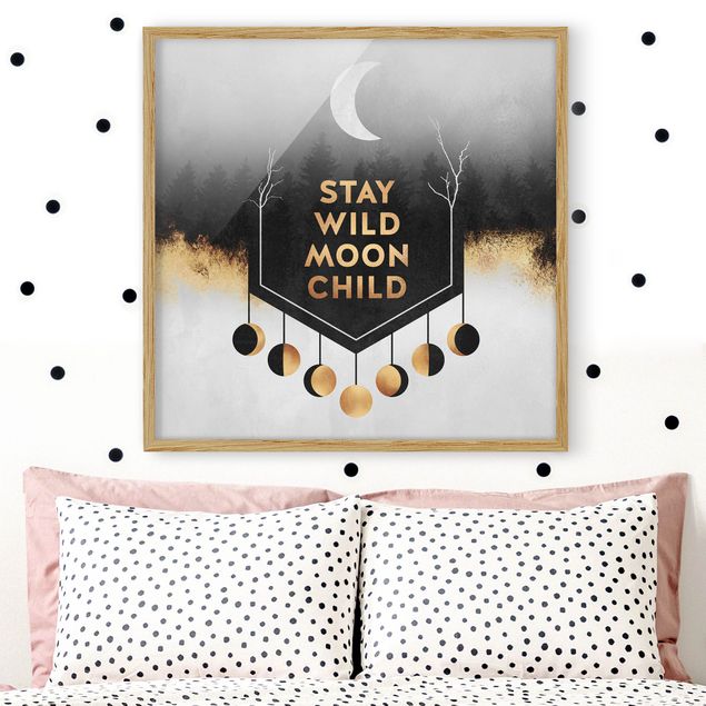 Framed poster - Stay Wild Moon Child