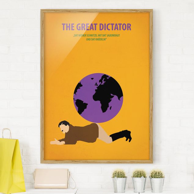 Framed poster - Film Poster The Great Dictator