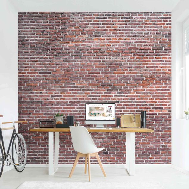 Wallpaper - Brick Wall Red