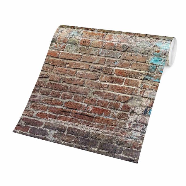 Wallpaper - Brick Wall With Shabby Colouring